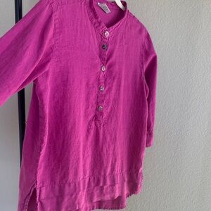 Fuchsia Women's Vintage 100% Linen